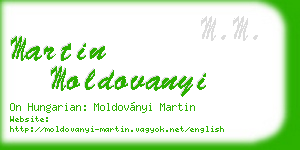 martin moldovanyi business card